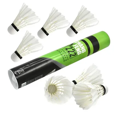 Badminton Foam Ball Head Training Balls 12pcs Durable Duck Feather Badminton Set For Indoor Outdoor