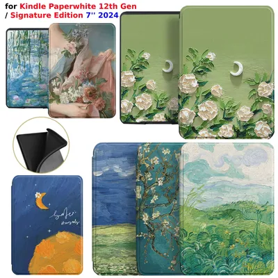 For Kindle Paperwhite 12th Generation Case 2024 Signature Edition 7 inch TPU Soft Case SA568B Auto