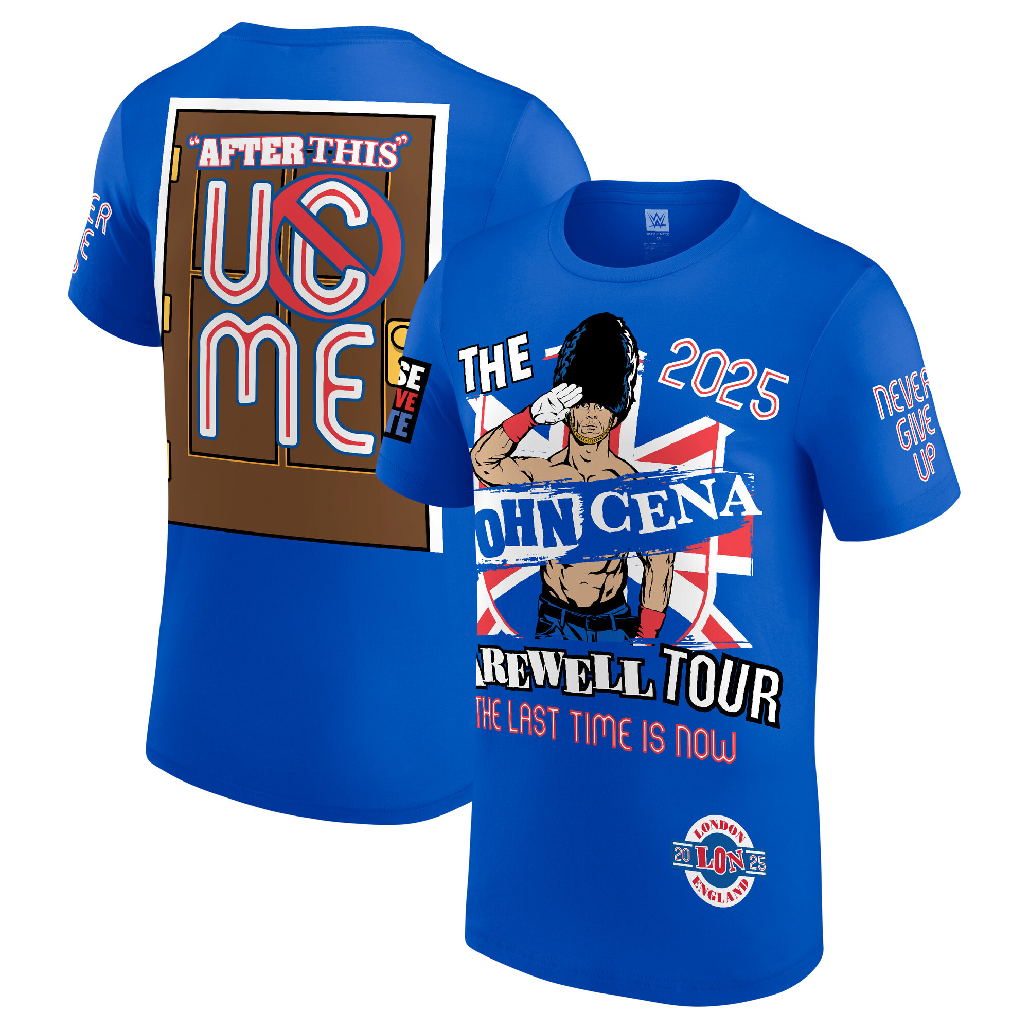 WWE John Cena Farewell 2025 London T-Shirt - Blau - Herren Image