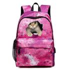 Herren und Damen Große Kapazität Wasserdichte Galaxy Katze 3D Druck Rucksack Schule Outdoor täglicher Gebrauch