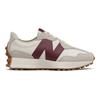 Sneaker NEW BALANCE "WS327", Gr. 36,5, rot (sanftes weiß, bordeaux), Synthetik, Textil, sportlich, Schuhe