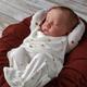 19 inch Reborn Baby Doll Full Body Newborn Flexible Soft Silicone Levi 3D Skin Tone and Visible Veins Hand Painted Details