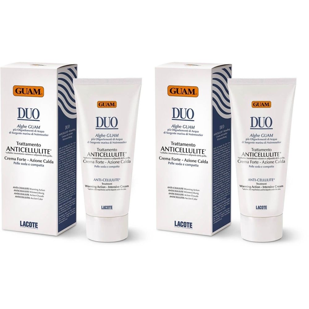 GUAM® Duo Crema Anticellulite Azione Calda 2x200 ml per la pelle