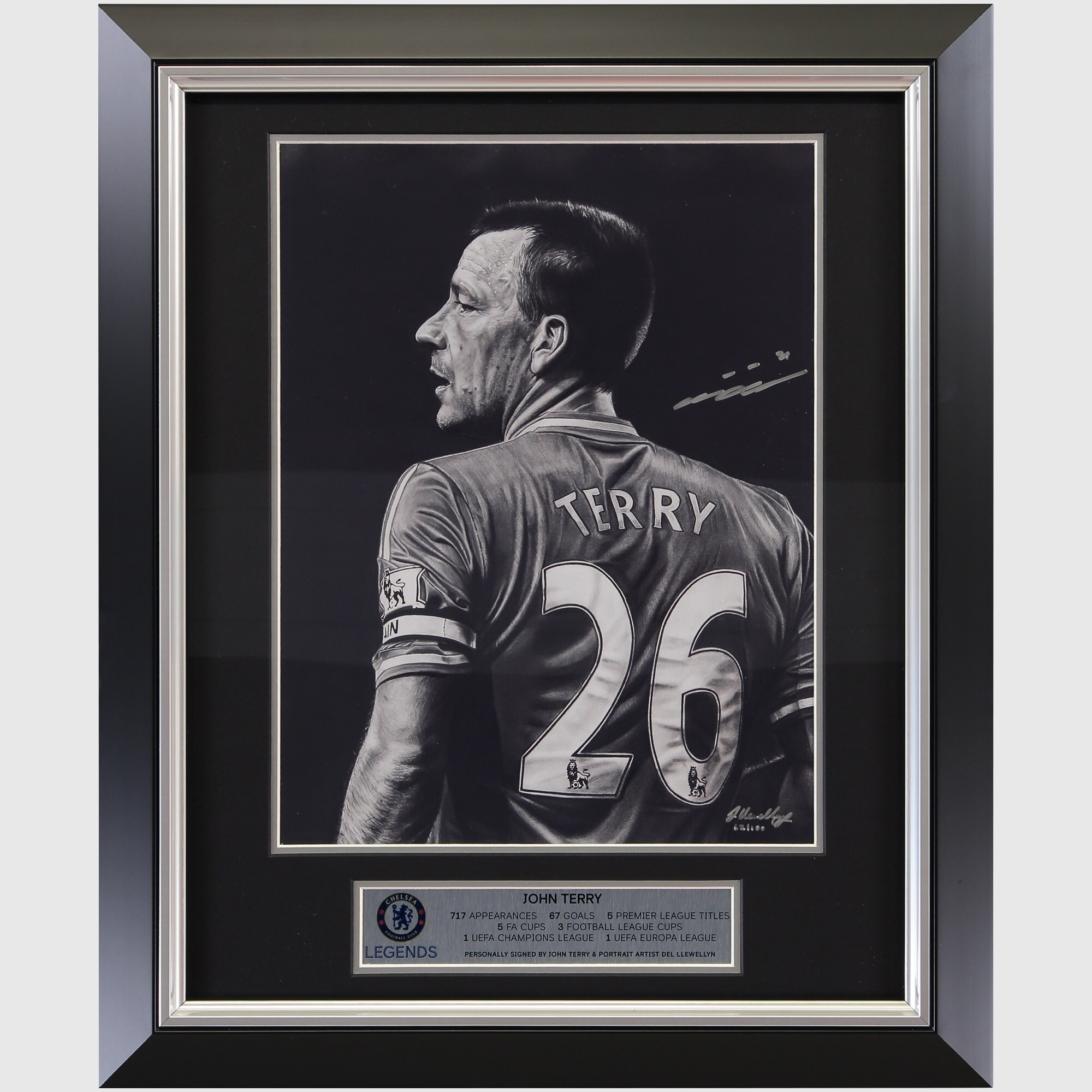 Chelsea Terry Signed Del Llewellyn Framed Art Print Image