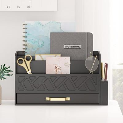 Desk Mail Organizer with Drawer - N/A