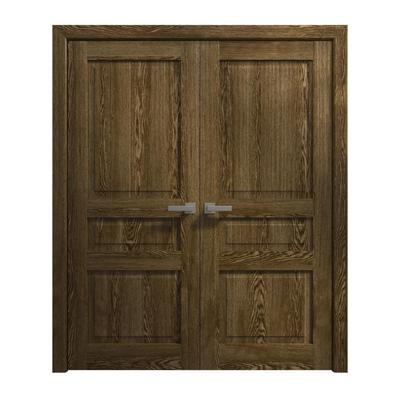 Interior Solid French Double Doors 36 x 80 inches