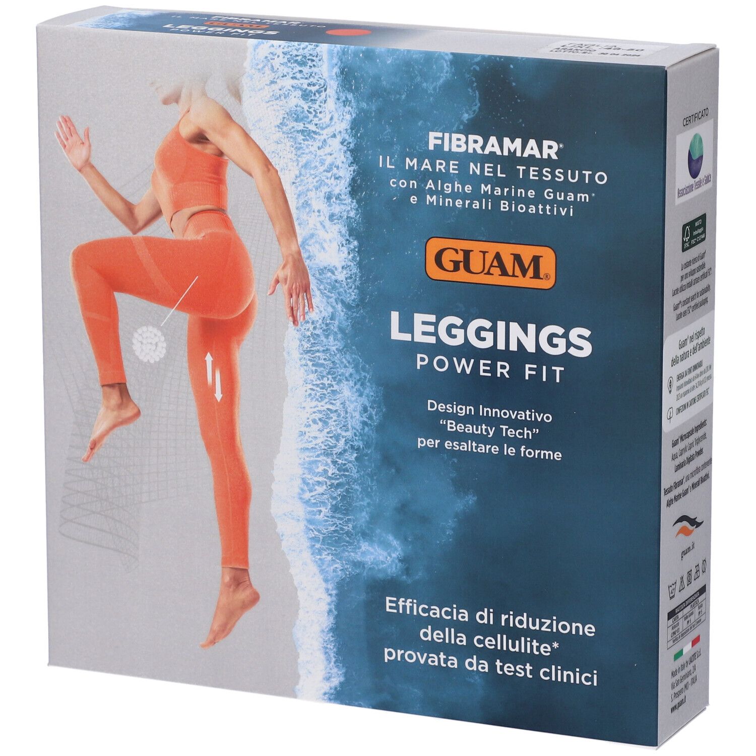 Guam Leggings Power Fit Arancione L/Xl 1 pz Altro