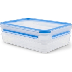 emsa Aufschnittbox CLIP & CLOSE, 2 x 0,6 Liter, transparent Image