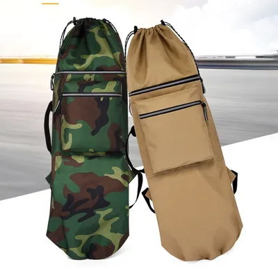 Skateboard Backpack Bag With Adjustable Straps Skate Pouch Water Resistant Longboard Carry Case Protective Storage Pouch Oxford