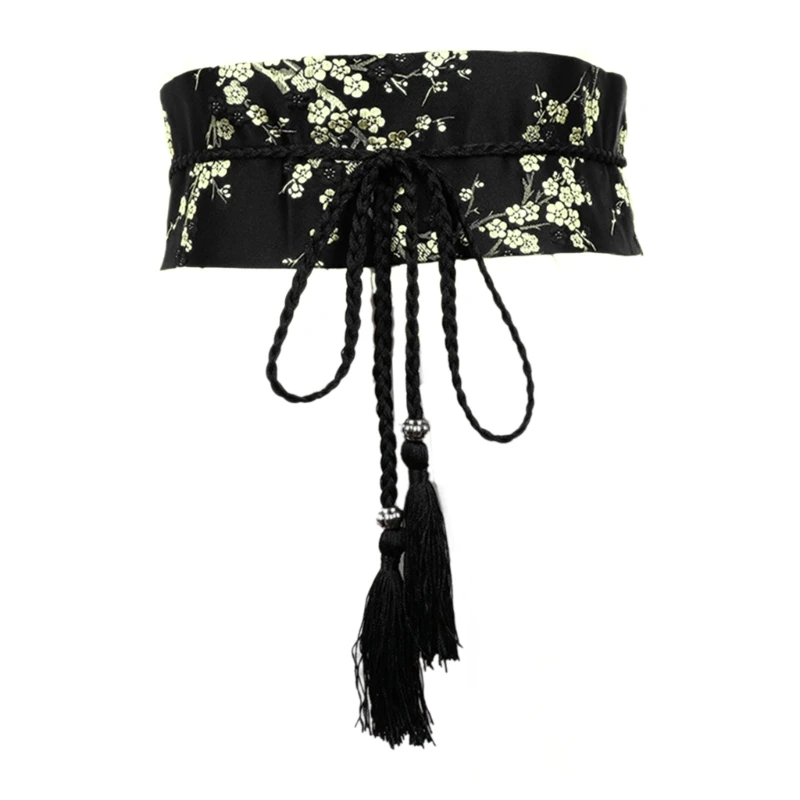 Stilvoller Hanfu-Krawattengürtel mit Quasten, Taillengürtel, Foto-Requisiten, Ethno-Stil-Korsett N58F Image