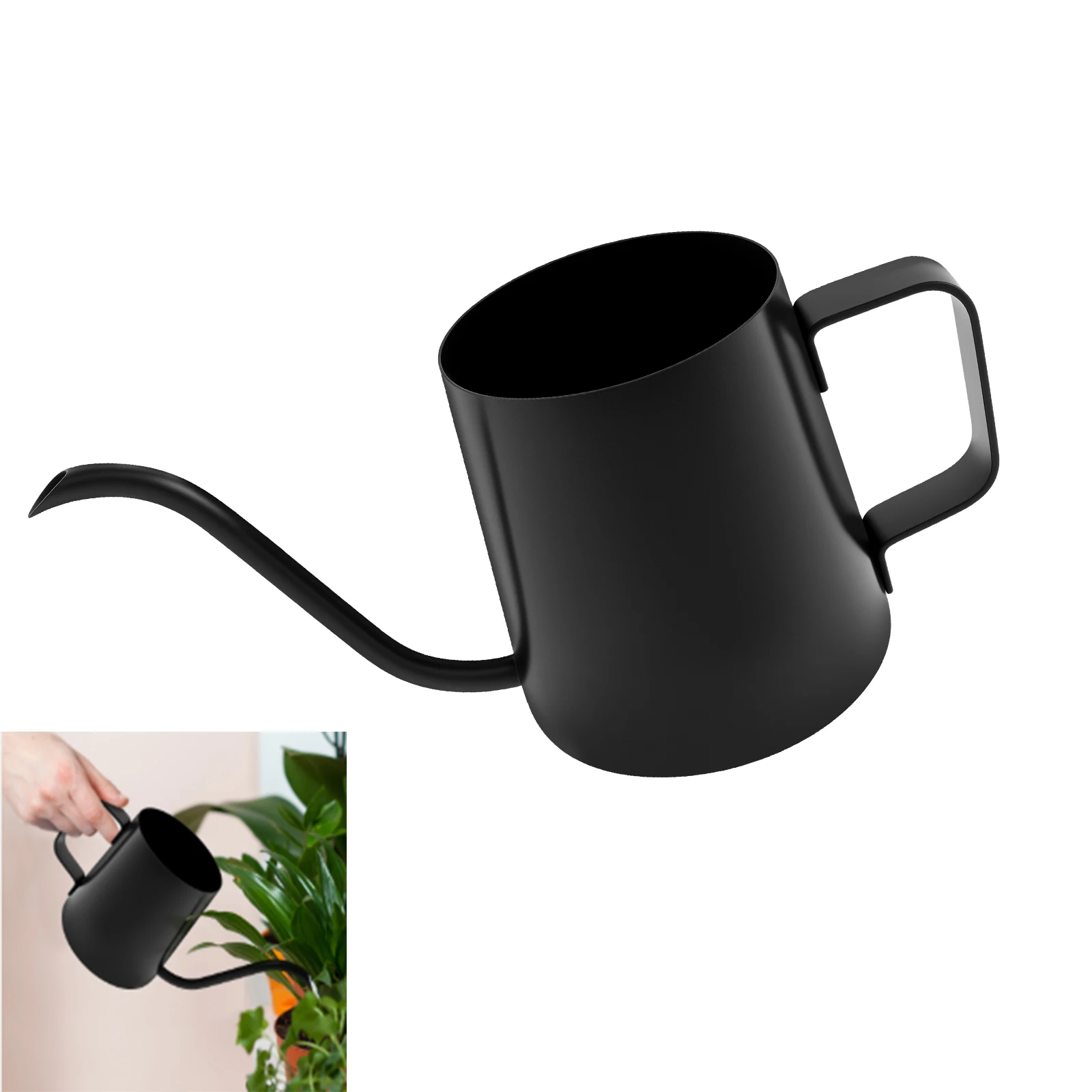 Pflanzengießkanne mit langem Auslauf, Wasserkocher im nordischen Stil, Garten-Blumentopf für drinnen und draußen, Büro, Bonsai-Pflanzen, Gartenparty