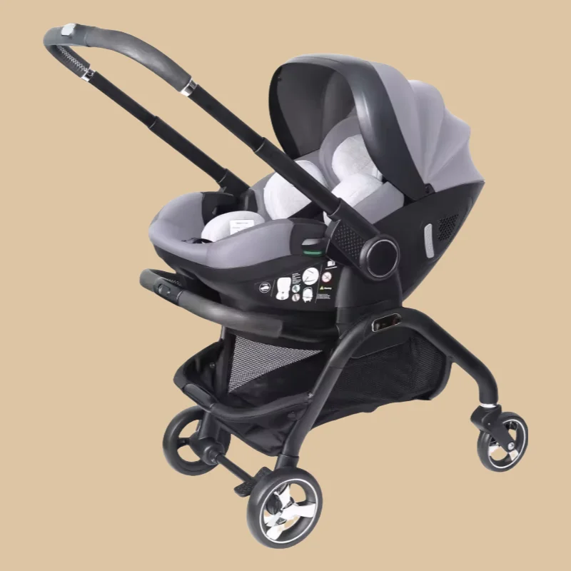 2025 Neuer Tragbarer Kinderwagen Multifunktionaler Abnehmbarer Sitz, Verwendbar im Auto und als Kinderwagen Faltbarer Luxus-Kinderwagen Image