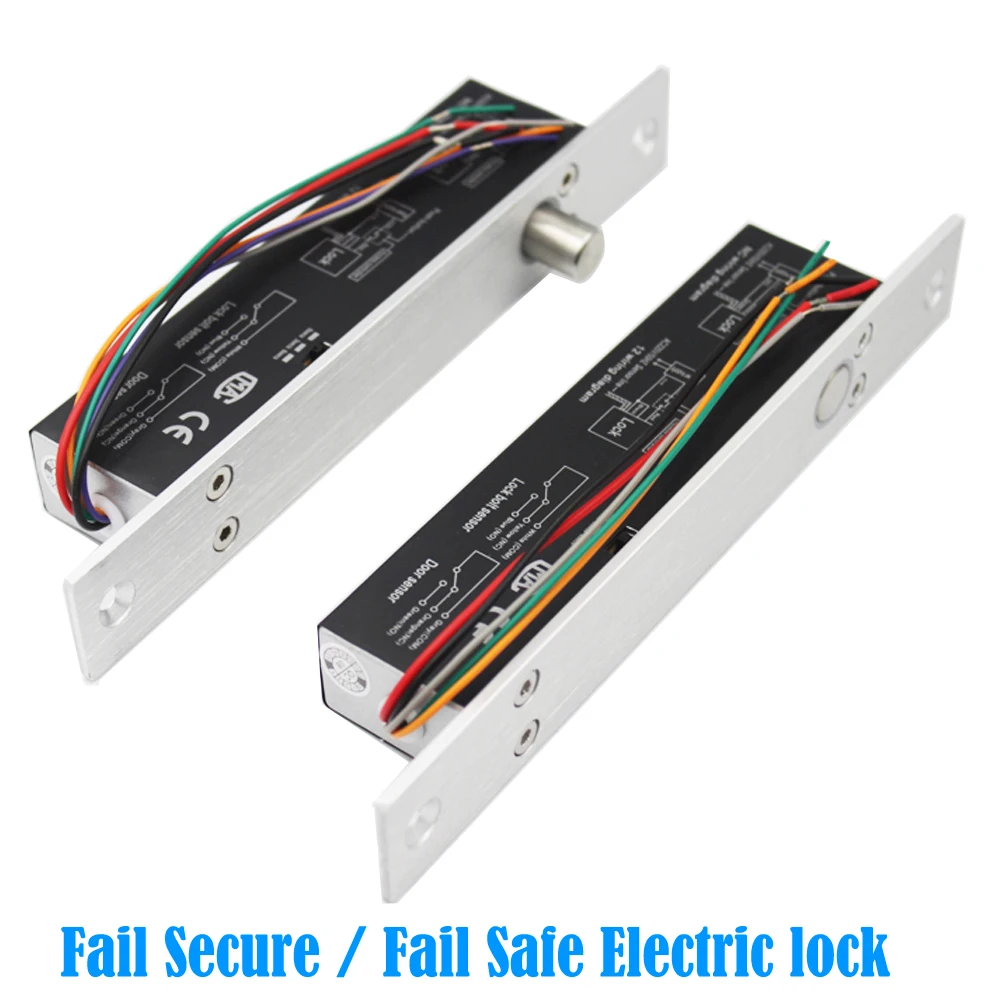 DC12V Elektroschloss, magnetisch, NC/NO-Ausgang, mit Timer, Einsteckschloss, Türschloss, ausfallsicher, sicher, Bolzen-Einsteckschloss Image