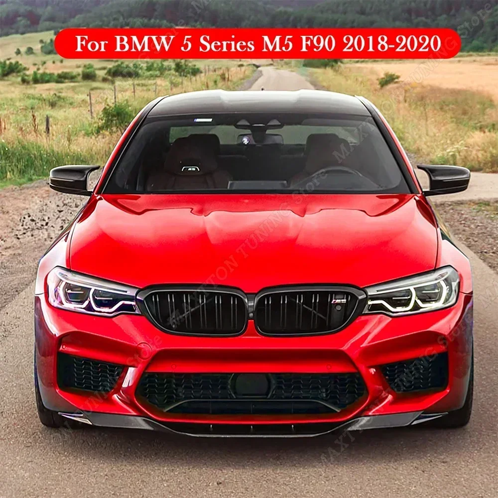 Für BMW 5er M5 F90 2018 2019 2020 Vor-Facelift Auto Frontstoßstange Splitter Lip Diffusor Spoiler Schutz Body Kits Tuning Image