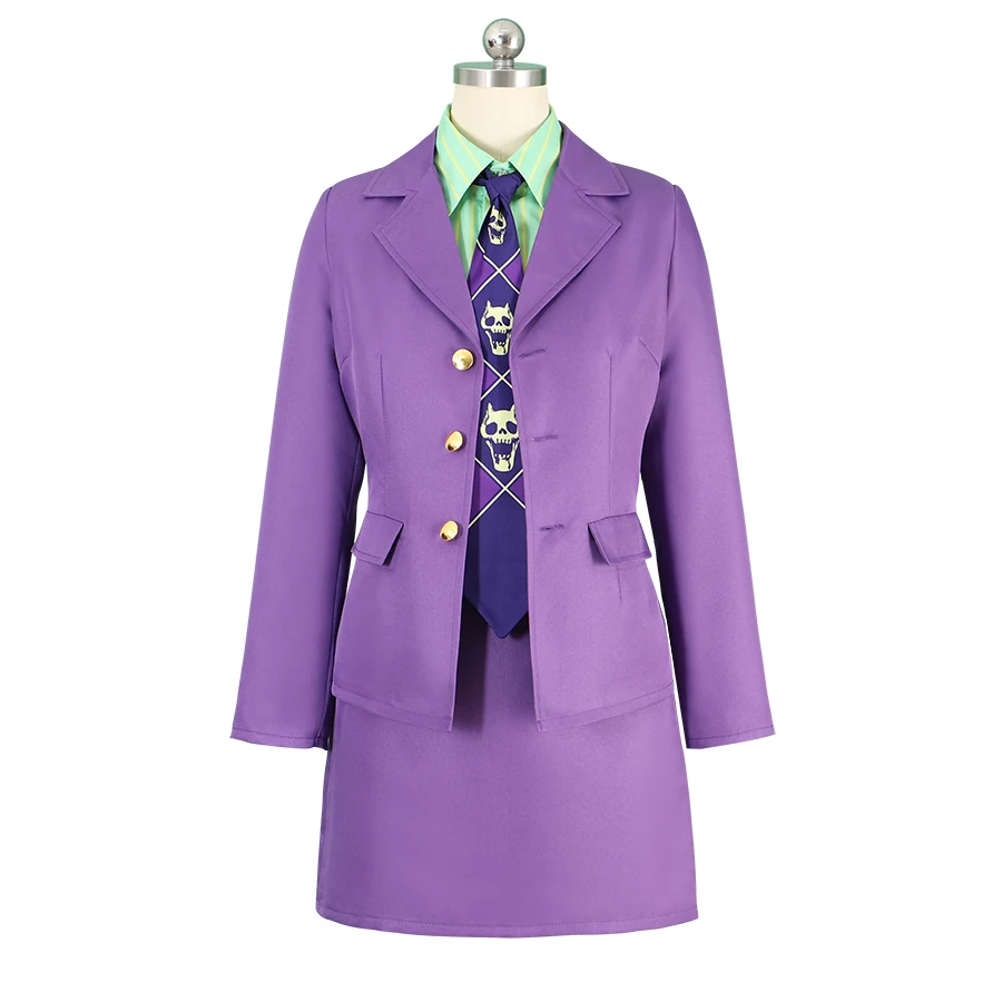 Anime Frauen Cosplay Kira Yoshi kage Cosplay Kostüm lila Stil weiblichen Mantel Hemd Rock Hosen Seemann Kleid Anzug Halloween