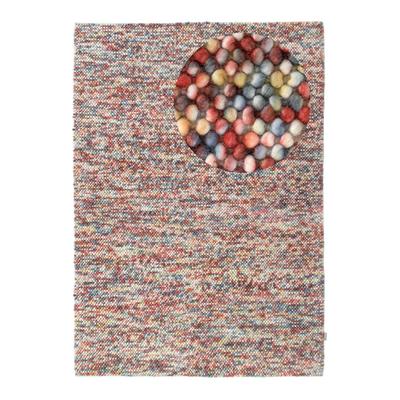 Wollteppich MORGENLAND "Mosaik - Wollteppich", bunt, B:190cm H:2mm L:290cm, Schurwolle, Teppiche, Sehr weicher Flor Image