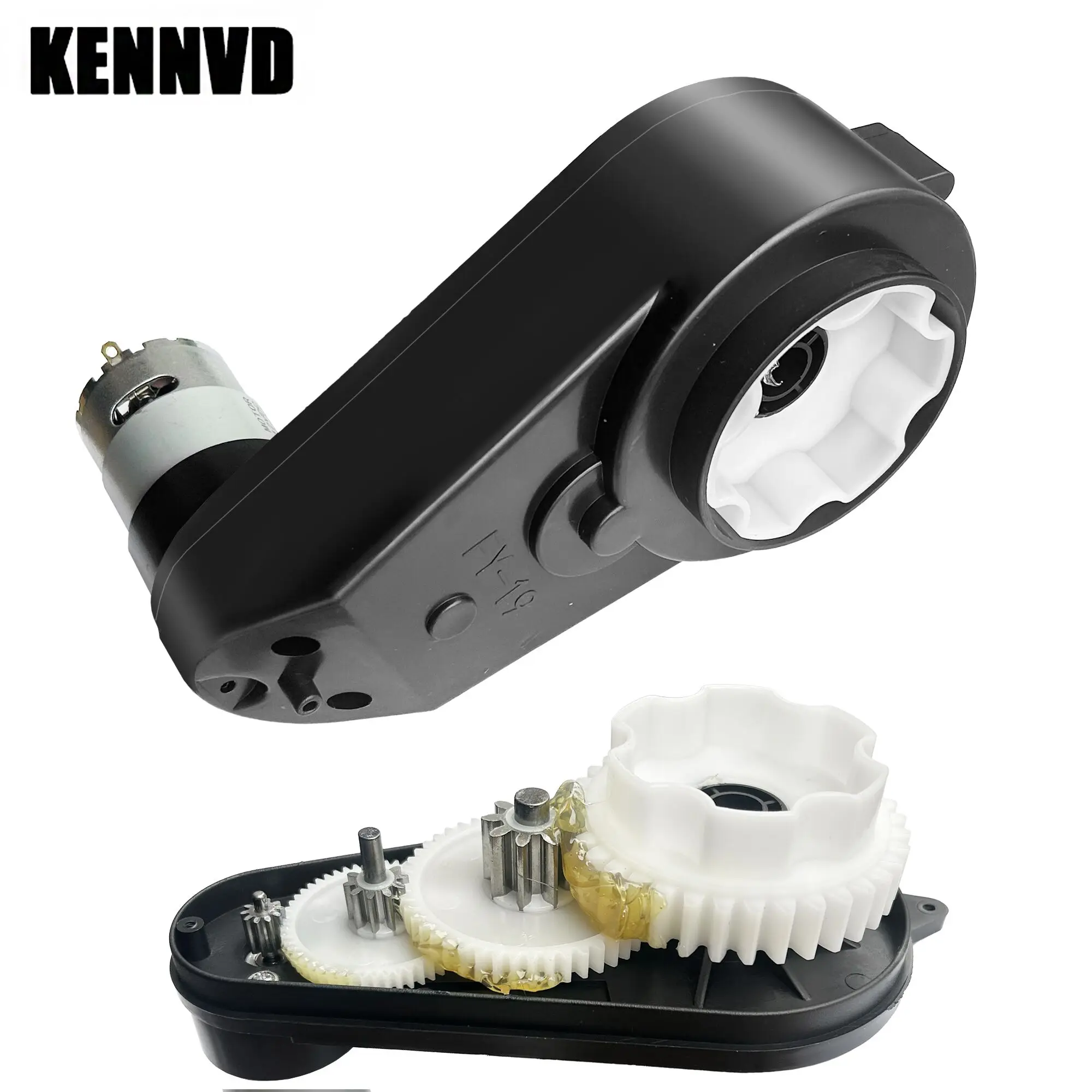 6V 12V 24V RS550 RS570 RS555 High Speed Kinder elektrische Fahrt auf Spielzeugauto Motor Getriebe Motor Reduzierstück mit Metallgetriebe Upgrade Image