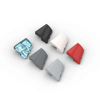 MOC 10PCS 5095 Keil 2x2x 2/3 Links Bausteine Haus Geformt Bord Teil Ziegel Partikel montieren Spielzeug Kinder Geburtstag Geschenke Image