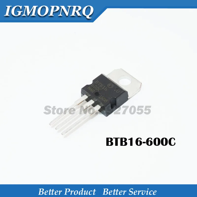 5 stücke BTB16-600CW zu-220 16 a 600 V bidirektion aler Thyristor neu Image