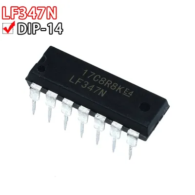 10PCS LF347 LF347N Inline DIP14 Quad-Kanal-Operationsverstärker-Chip Image
