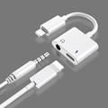 Adattatore splitter per cuffie a doppia interfaccia 2 in 1 per cavo di ricarica per iPhone convertitore audio AUX compatibile con iPhone 13 12 11 X XS XR 8 7 iPad supporta chiamate e ricarica