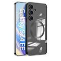 Custodia per telefono Shockproof Retro con placcatura magnetica per S24 Ultra/Plus/Standard S23 Ultra/Plus con supporto per ricarica wireless.