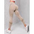Leggings da donna a vita alta alla caviglia autunno e inverno in grigio scuro