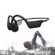 Auricolari a conduzione ossea Bluetooth wireless impermeabili IPX8 Hifi Cuffie con gancio auricolare Microfono e lettore MP3 da 32 GB di memoria per nuoto