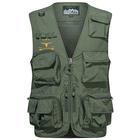 Graphic Cow Uomo Tattico Pesca Fotografo Gilet Multi Tasche Asciugatura Rapida Maglia Gilet Senza Maniche Giacca Campeggio e Caccia