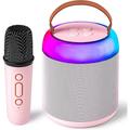 Mini macchina per karaoke microfoni wireless bambini e adulti altoparlante portatile Bluetooth giocattolo regalo di compleanno idee per feste a casa