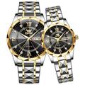Montre de luxe OPK 6023 Quartz avec échelle romaine et diamants pour hommes et femmes étanche double calendrier horloge originale.