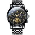Montre chronographe étanche à quartz pour hommes de la marque Olevs échelle numérique et multifonction.