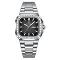 Montre à quartz pour homme minimaliste décontractée affaires mode calendrier lumineux date semaine étanche acier