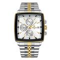 Montre-bracelet à quartz rectangulaire pour homme REWARD Montre de sport d'affaires de luxe Aiguilles lumineuses Étanche