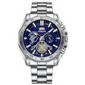 Montre de sport pour hommes BINBOND en acier inoxydable doré de luxe étanche automatique avec date cadran rond mouvement à quartz japonais B4750.