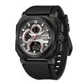 SANDA 3356 Montre à quartz multifonctionnelle pour homme étanche réveil et calendrier montre de sport électronique à la mode pour étudiants