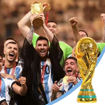 Golden Resin Football Trophy Champions Soccer Trophies Resin Ornament Football Fan Gift Home