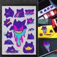 Pokemon Gengar Adesivo di avvertimento riflettente per auto Adesivo impermeabile per laptop Personalità Auto Moto Copertura del serbatoio del carburante Decalcomania per finestra