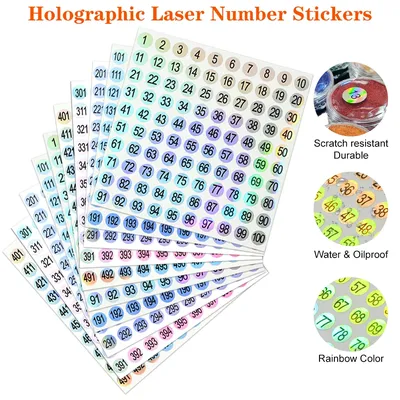 1-500 Number Stickers 1 to 500 Self Adhesive Labels Storage Organizing Sticker for DIY Craft Marking Numbering Manicure Tool