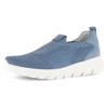 Slip-On Sneaker GABOR, Damen, Gr. 40, blau (jeansblau), Textil, Nubukleder, unifarben, sportlich, Schuhe, Slipper, Halbschuh mit Best Fitting für komfortable Passform
