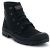 Schnürboots PALLADIUM "PAMPA HI", Gr. 42, schwarz, Textil, sportlich, Schuhe, Schnürstiefel, Schnürstiefelette aus Canvas