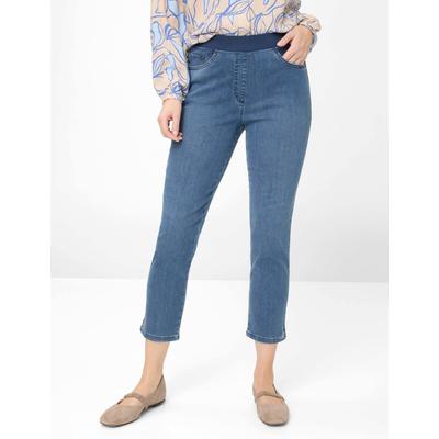 5-Pocket-Hose RAPHAELA BY BRAX "Style PAMINA 6/8", Damen, Gr. 46K (23), Kurzgrößen, blau, 50% Baumwolle, 40% Lyocell, 7% Elastomultiester, 3% Elasthan, Hosen Image