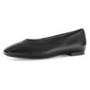 Ballerina GABOR, Damen, Gr. 42, schwarz, Nappaleder, unifarben, klassisch, Schuhe, Blockabsatz, Businessschuh, Flats, Bequemschuh in Karreeform