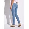 Slim-fit-Jeans STREET ONE, Damen, Gr. 26, Länge 30, blau (light blau washed), Jeans, 84% Baumwolle, 13% Polyester, 3% Elasthan, unifarben, casual, normal, Jeans, 5-Pocket-Style