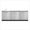 NewAge Outdoor Kitchens Stainless Steel 4-Piece Outdoor Kitchen Set with Countertops