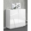 Dmora - Schuhschrank Dfogl, Mehrzweckschrank mit 2 Türen, Eingangsschuhregal, 100 % Made in Italy,
