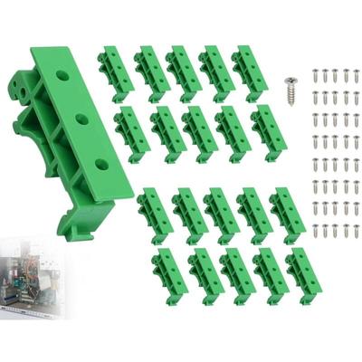 Csparkv - 20 Stück (10 Sets) DIN-Schienen-Adapter-Set, Leiterplatten-Montagehalterung, Image