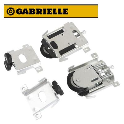 Gabrielle - Rollen für Schiebetüren, 2 Stück, für Schranktüren, Rollen, Schrankschienen, Schienen Image