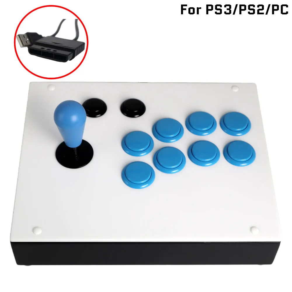 FightBox R4 Arcade Joystick Alle Tasten Hitbox Style Fight Box Joystick Game Controller für PS3/PS2/PC