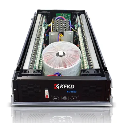 KFKD Leistungsverstärker 4500 W*2 mit Aviation Box Vierstufiges Netzteil DJ 2-Kanal-H-Klasse-Leistungsverstärker Image